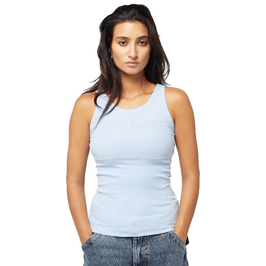 Karl Kani Γυναικεία αμάνικη μπλούζα Woven Signature Rhinestone Rib Tank